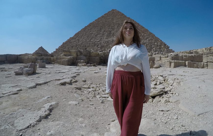 Giza Pyramids and National Museum of Civilizations