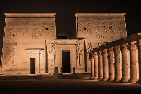 A Night Tour to the Sound and Light Show at Philae Temple