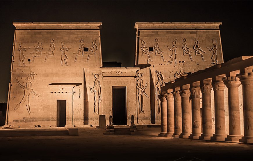 A Night Tour to the Sound and Light Show at Philae Temple