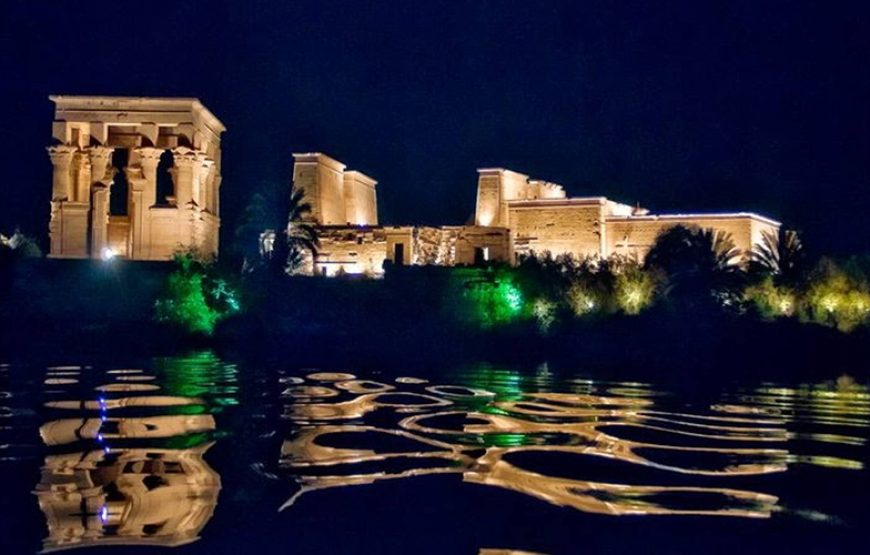 A Night Tour to the Sound and Light Show at Philae Temple